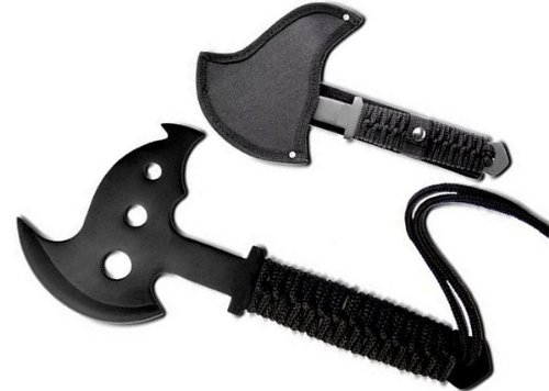 Hachette black ninja de jet 27 cm + étui (ref 2026) - Arme de lancer - Hache - Ensemble en acier inoxydable, très résistant