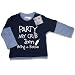 Dirty Fingers  Party my crib, 2am, Bring a Bottle  Baby & Toddler, Layered, Long Sleeve Skater T-shirt, 12-18 months, Blue/Pale Blue