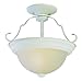 Trans Globe Lighting 13213 AW Indoor Breakwater 13" Semiflush, Antique White