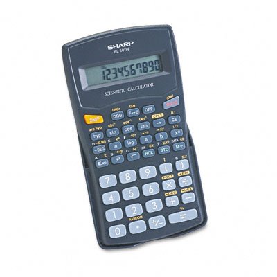EL-501WBBK Scientific Calculator, 10-Digit LCD