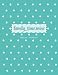 2011-2012 Blue Dots family_time.mine, Dotmine Day Planners, 8.5 x 11 Inches, Tiffany Blue, 2011-2012 (5085)