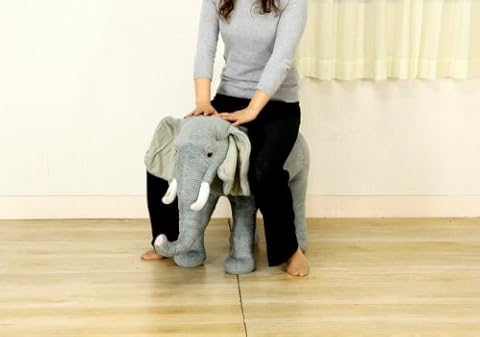座れるゾウのぬいぐるみ（耐荷重８０ｋｇ） 90414