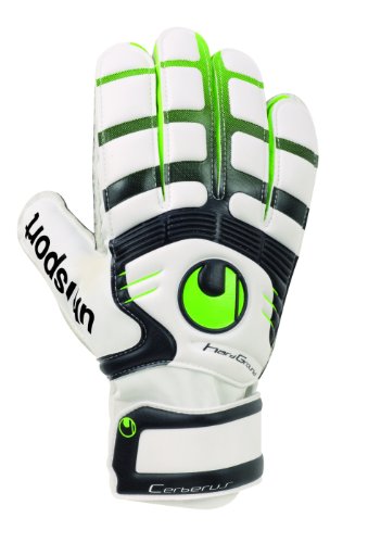 uhlsport Kinder Torwarthandschuh Cerberus Starter Graphit, weiss/gr&uuml;n flash/schwarz, 3, 10 Preisvergleich
