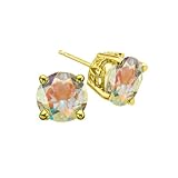 Caribbean Topaz Stud Earrings in 14k Yellow Gold (4.70 ctw)