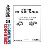 1981 1983 1984 1985 1986 JEEP Parts Book List Guide CD by Jeep