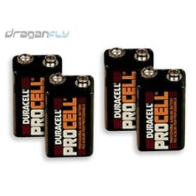 Four 9 Volt Batteries For Your Mach RC Airship, Eyecam Or Bladerunner Transmitter by Draganfly Innovations Inc