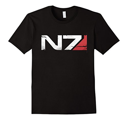 Men's N7 t-shirt Mass of Effect t-shirt Small Black
