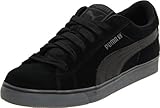 PUMA S Vulcanized Lace-Up Fashion Sneaker,Black/Black/Dark Shadow,12 D US Men's/13.5 B US Women's