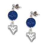 NCAA West Virginia Mountaineers LogoArt Ovation Earrings