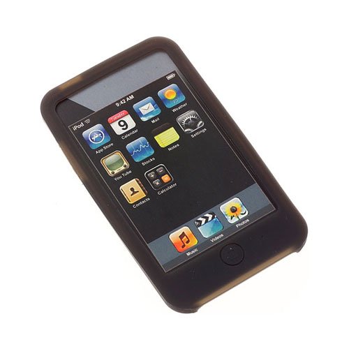  : Groov-e Silicone Case with Screen Protector & Cleaning Cloth for New Apple iPod Touch - 8GB 16GB 32GB 64GB - Black