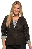 Torrid Plus Size Brown Leather Blazer