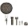 Mitutoyo Dial Test Indicator, Basic Set, Tilted Face, Inch, 0.375" Stem Diameter