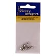 10mm Brass Barrel Clasp, Silver