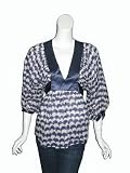 DEVELOPMENT By ERICA DAVIES Puff Sleeve Top in Blue