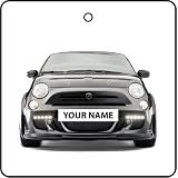 YOUR NAME FIAT 500 CAR AIR FRESHENER'