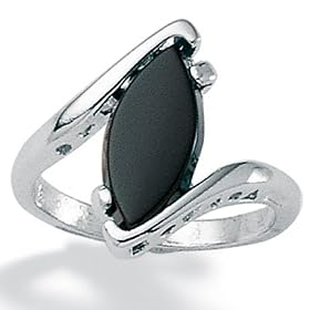 Onyx and Silver Ring Size 10 by .925 Sterling Silver Band Marcasite Mother of Pearl Ring