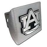 Auburn University Tigers Brushed Silver with Chrome AU Emblem NCAA College Sports... 