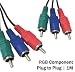 RGB Component Cable 1m - Plug to Plug - For HD Video RCA Connections - High Quality Lead - 1 Metre  from Indigo Banana Media