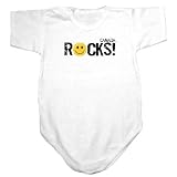 Baby Bodysuit White  Canada Rocks ! - Smile Transfer  Country 18 - 24 Months