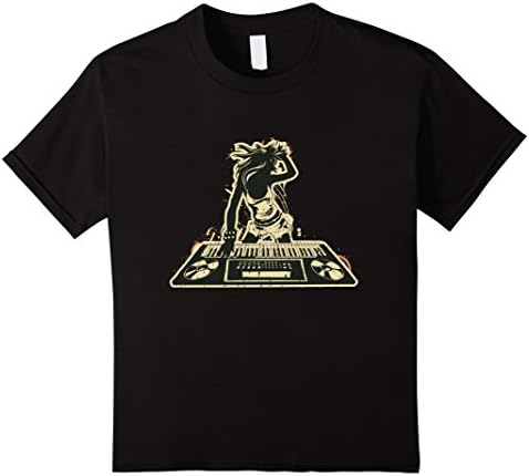 Kids Synthesizer women t-shirt EDM shirt 12 Black