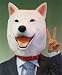 ラバーマスク M2 白犬マスクの画像