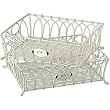 Antique White Wire Desk Top Trays