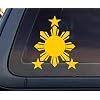 Philippine Flag Sun YELLOW Car Decal / Stickers