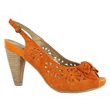 Hush Puppies Tamer Orange Suede Womens Shoes