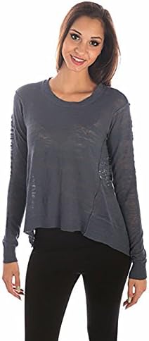 Wilt Slubby Linen Sweater in Storm (Medium)