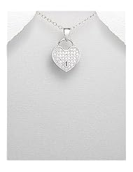 Heart CZ Pendant Necklace In 92.5 Sterling Silver