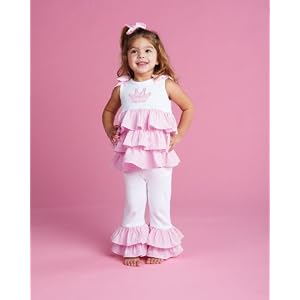 Little Girls Pretty in Pink Princess Outfit by Mud Pie