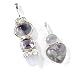  : STERLING SILVER FLUORITE MULTI GEM PENDANTS SET