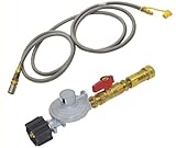 IMAGE OF American Fireglass AFG-FPLP Propane Regulator, Ball Valve, Quick Connect, Hose and Air Mixer