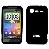 EMPIRE Black Silicone Skin Case Cover for Verizon HTC Droid Incredible 2