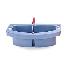 Rubbermaid Commercial FG264900 HDPE Maid Caddy, 16" Length x 9" Width x 5" Height, Gray