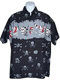 Men's Hawaiian Shirt-Pirates Band on Black