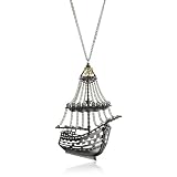 nOir PIRATES OF THE CARIBBEAN Pirate Ship Pendant N