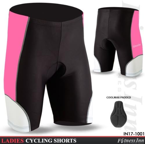 Ladies Cycling Shorts Coolmax Anti-Bac Padded MTB Cycle Bike Shorts Size S, M,L,XL (LARGE)