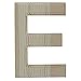 BestPysanky Unfinished Wooden Letter E (6.25 Inches)