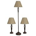 Roomful of Lamps 3-pc. Set - Bronze/ Beige
