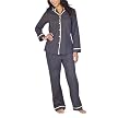 Gilligan & O'Malley&reg; Womens Flannel Coat PJ Set - Grey Dot