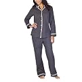 Gilligan & O'Malley&reg; Womens Flannel Coat PJ Set - Grey Dot