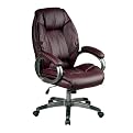 Executive Soft Leather Chair - Wine