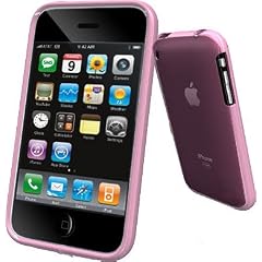 MaryCom Crystal Case Transparent Pink Hartschale H�lle Tasche f�r Apple iPhone 3G 3Gs + Gratis Trageschleife, Displayschutzfolie und abnehmbarer Halte Clip / 3G Pink