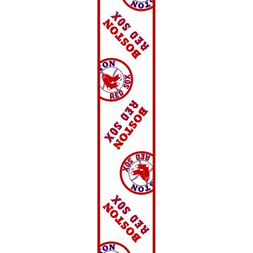 Kurt Adler 2-1/2-Inch by 10 Yards Boston Red Sox Double Wire Woven Ribbon