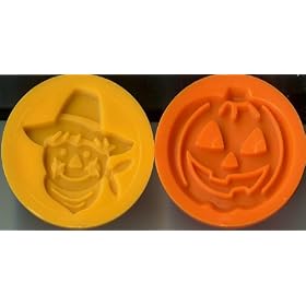 Buy Wilton Halloween Thanksgiving Holiday Scarecrow & Jack-O-Lantern Pumpkin Cookie Stamps ~ Set of...