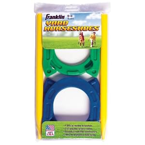 Click here to buy Franklin 3212 Vinyl Yard Horseshoes Set.