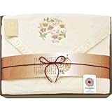 『お返し 初盆 粗供養 香典返し 法事 引き出物 などに人気の商品』　素材の匠　泉州織　四方額シルク混綿毛布（毛羽部分）　【掛け紙・包装可】