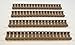 Heat Resistant 18 Slot 7 Inch Rail Ladder Covers (Pack Of 4) - Tan Dark Earth Color