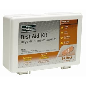 MSA Safety Works 10068529 62-Piece First Aid Kit by 